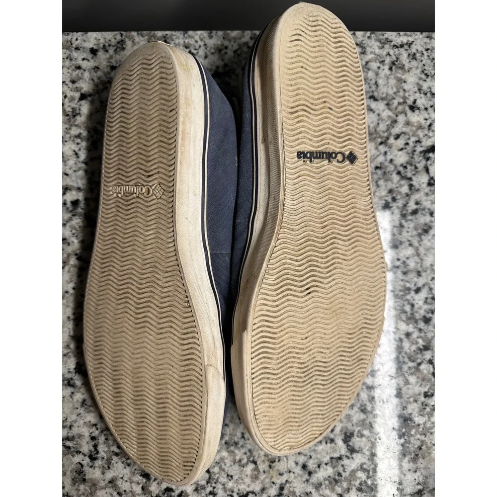 Columbia Men's Navy Blue Canvas Boat Shoes Lace‎ Up Casual Comfort Size 11